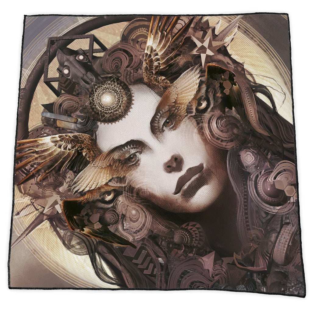 Tiger Swallow Tail Cashmere Silk Scarf
