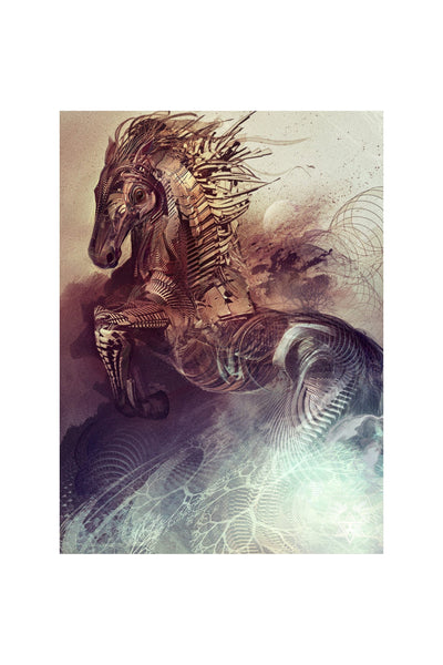 2014 WOOD HORSE  • Canvas Edition